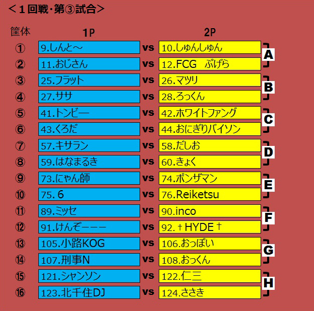１回戦 第３試合